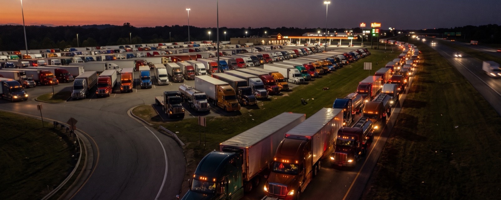 The Hidden Cost of Looking for Truck Parking